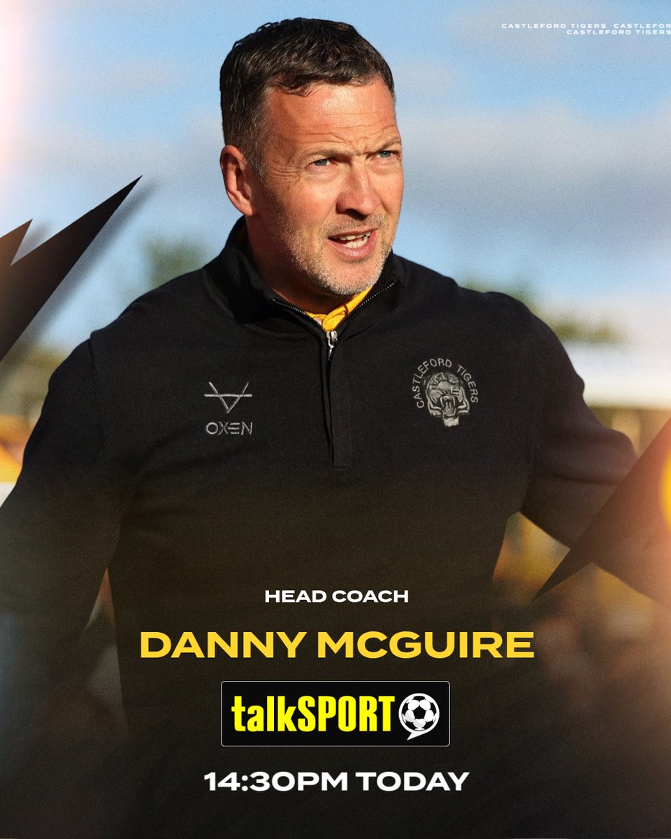 Castleford Tigers (@ctrlfc) on Twitter photo ποΈ LIVE ON TALKSPORT!
Our Head Coach Danny McGuire will be joining <a href="/talkSPORT/">talkSPORT</a> this afternoon at 2:30pm to chat all things Castleford Tigers π
Tune in to hear his thoughts on the upcoming derby fixture against Leeds Rhinos π¬π¦
ποΈTickets are still available for this Saturdays ποΈ LIVE ON TALKSPORT!
Our Head Coach Danny McGuire will be joining <a href="/talkSPORT/">talkSPORT</a> this afternoon at 2:30pm to chat all things Castleford Tigers π
Tune in to hear his thoughts on the upcoming derby fixture against Leeds Rhinos π¬π¦
ποΈTickets are still available for this Saturdays