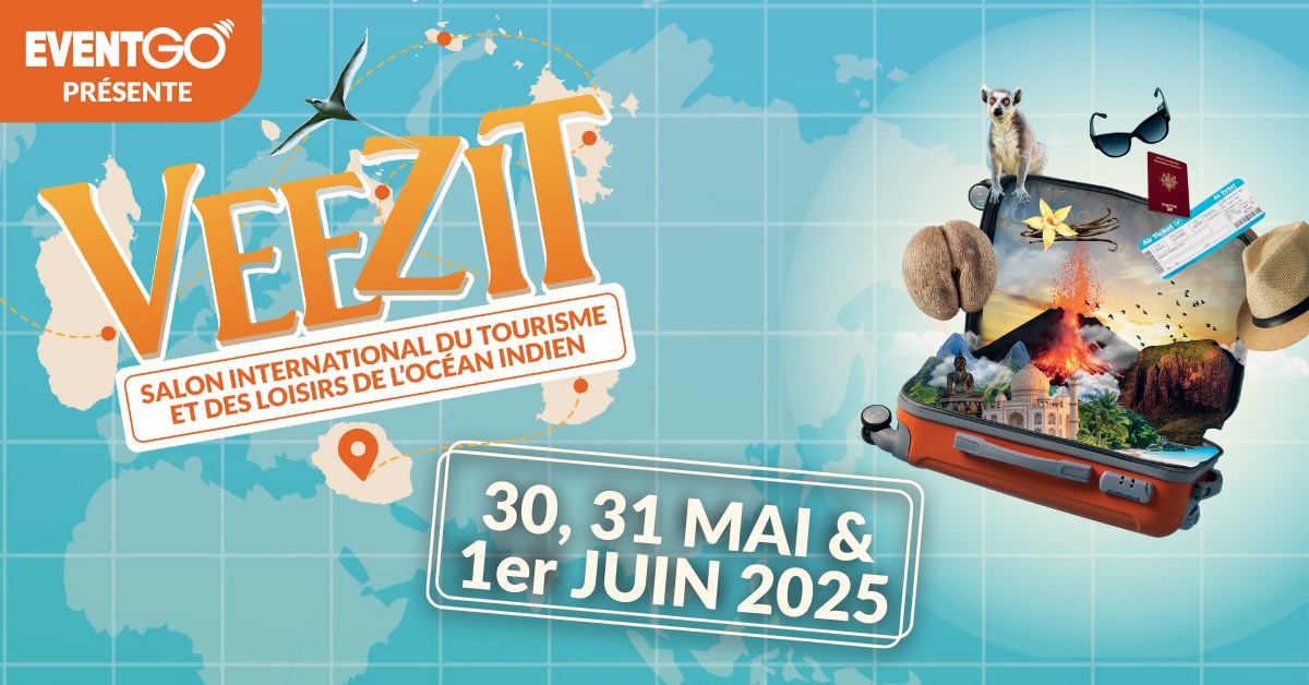 Retrouvez le Comité Réunionnais du Tourisme au Salon International du Tourisme et des Loisirs de l’océan Indien #VEEZIT bit.ly/4dwZrIr #LaReunion
