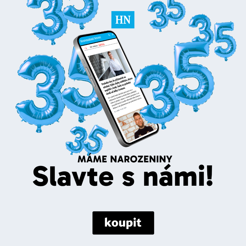 hospodarky's tweet photo. 💙 Slavíme narozeniny! A máme pro vás speciální slevu 35 % na předplatné. Děkujeme, že náš deník čtete už 35 let.