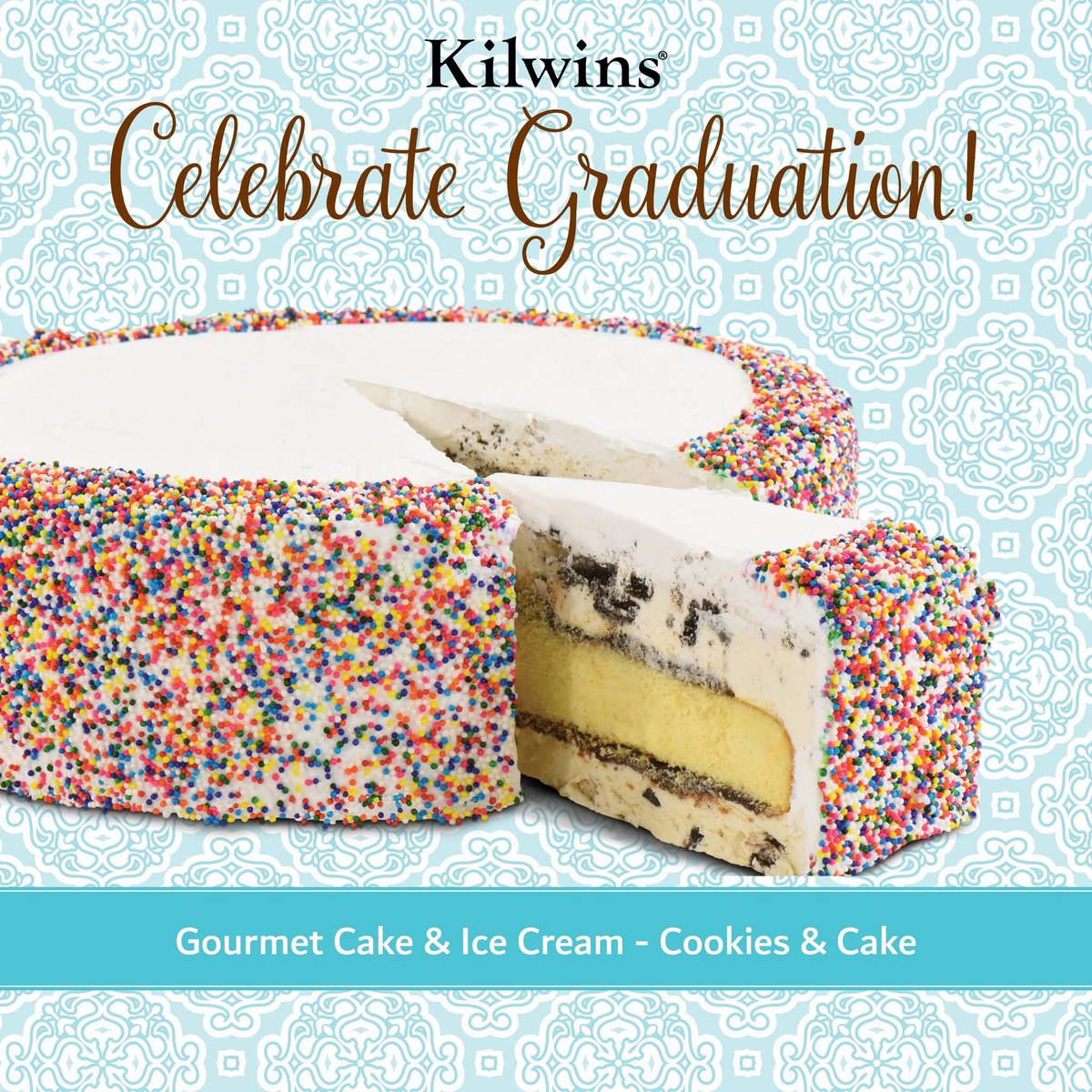 Celebrating graduates? Why not do with a creamy delicious ice cream cake from Kilwins Coral Springs!