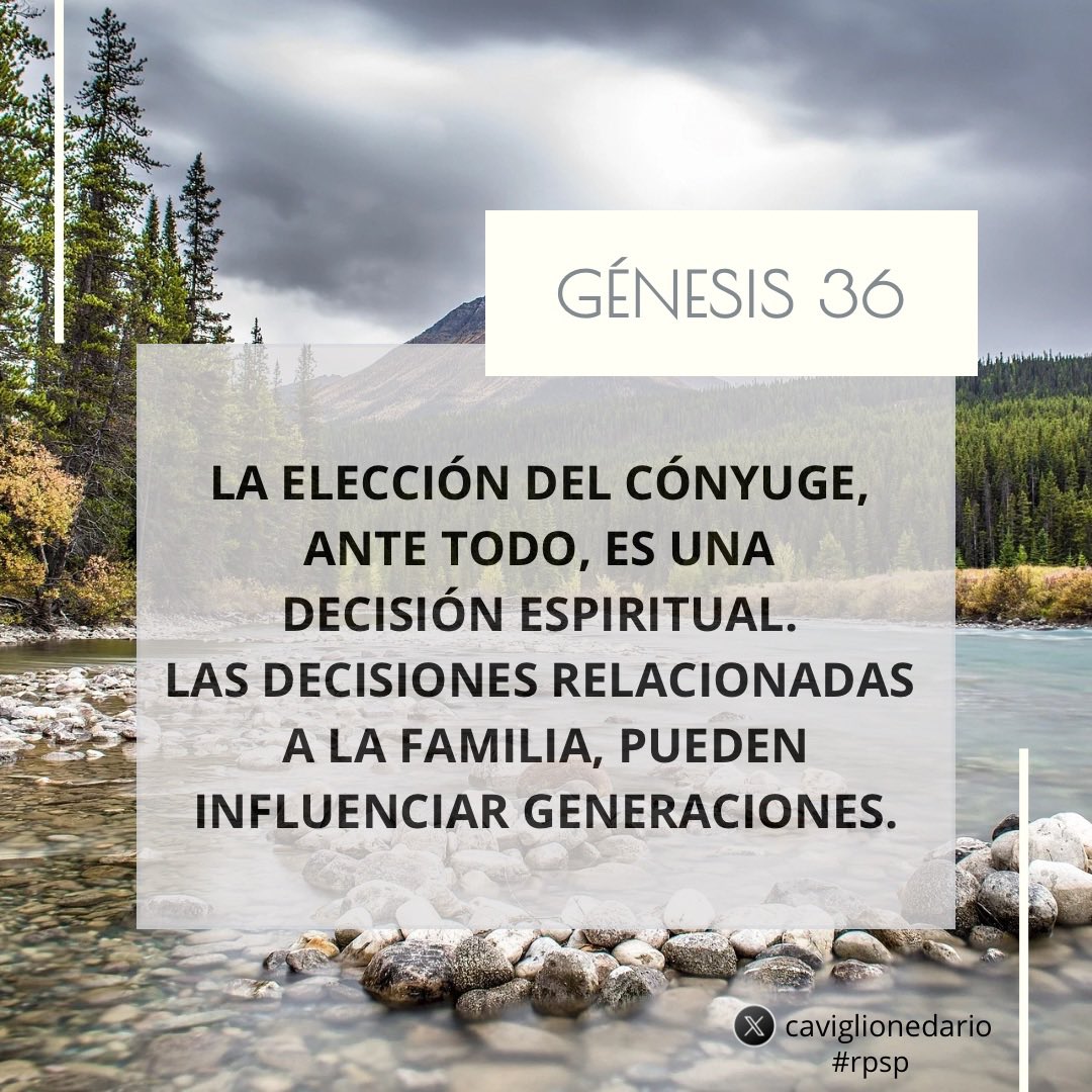 Hoy leemos Génesis 36.
#rpsp
#PrimeroDios
#ArgentinaOra247
#ReavivadosPorSuPalabra