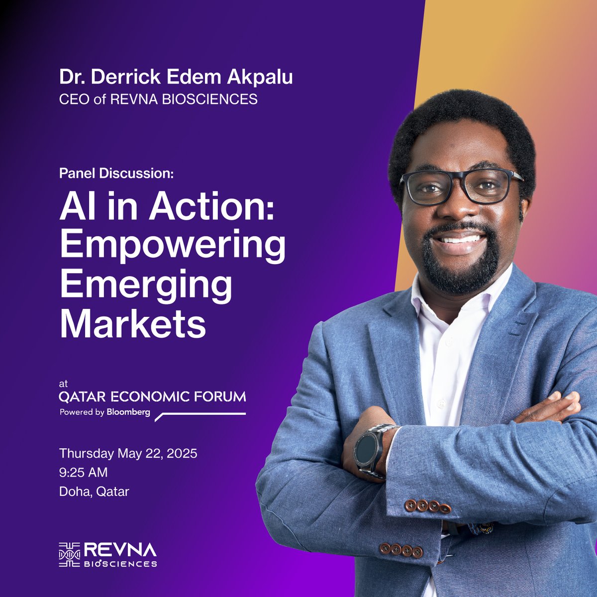 Revna Biosciences (@revnabio) on Twitter photo Our CEO spoke at the <a href="/QatarEconForum/">QatarEconForum</a> on “AI in Action: Empowering Emerging Markets” alongside other amazing panelist. Stay tuned for the video.
#QatarEconomicForum, #منتدى_قطر_الاقتصادي #Leadership #GlobalInsights #BusinessLeadership #InnovationEconomy #AI #CEO #AfricaStartups Our CEO spoke at the <a href="/QatarEconForum/">QatarEconForum</a> on “AI in Action: Empowering Emerging Markets” alongside other amazing panelist. Stay tuned for the video.
#QatarEconomicForum, #منتدى_قطر_الاقتصادي #Leadership #GlobalInsights #BusinessLeadership #InnovationEconomy #AI #CEO #AfricaStartups