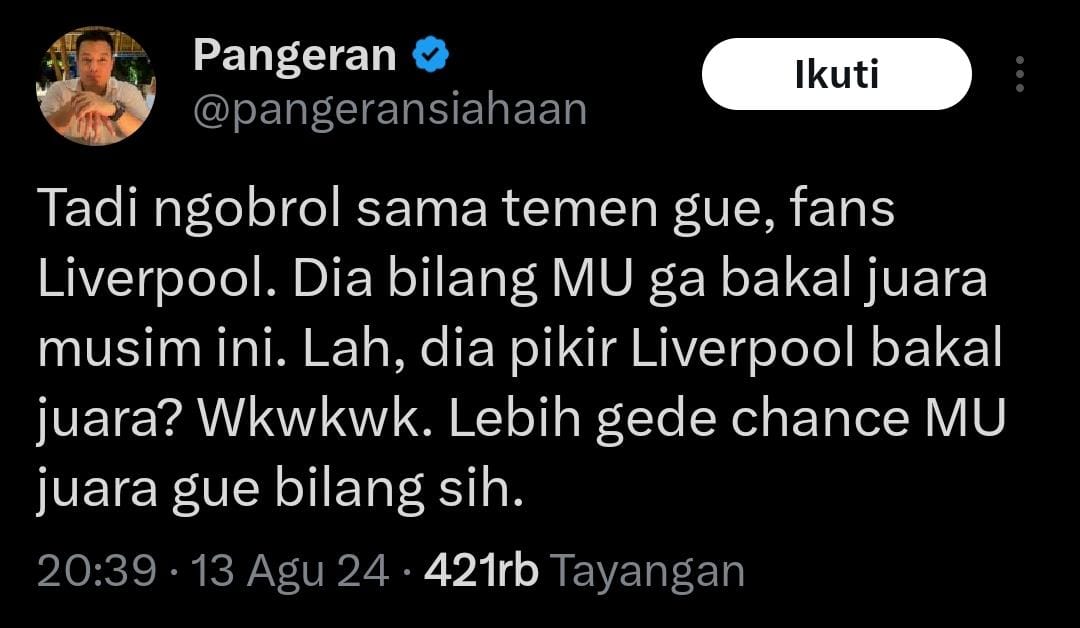sbsukamto's tweet photo. @vitoabisena @pangeransiahaan Ini bang ya? https://t.co/0QO9ZK38jN