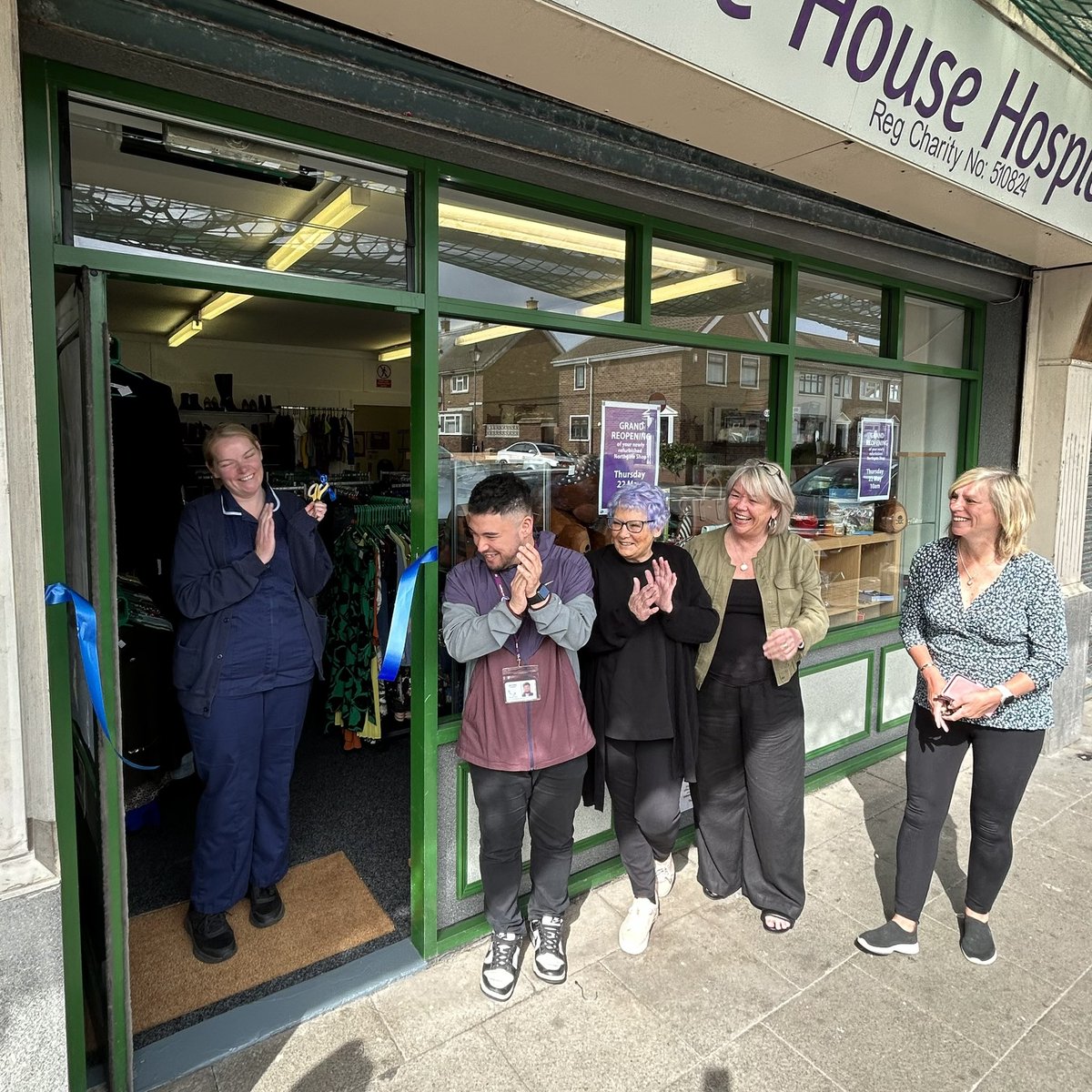 🎉 𝗪𝗲'𝗿𝗲 𝗕𝗮𝗰𝗸! 🎉
 
We’re excited to announce that our Headland Shop on Northgate has officially reopened this morning! 
 
We were thrilled to have Clinical Lead Paula Tempest with us to officially cut the ribbon and mark the reopening of the shop 🛍️✨