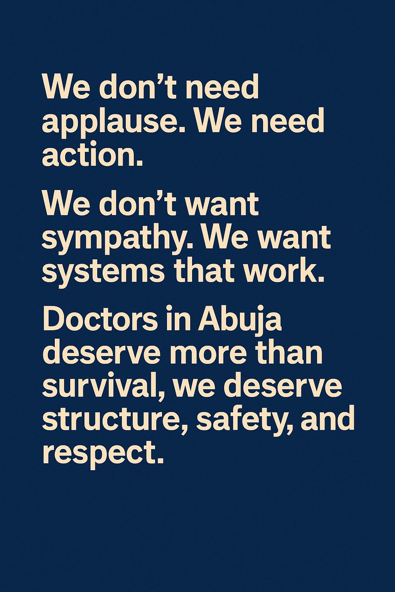 #AbujaDoctors #WelfareMatters #HealthcareJustice
