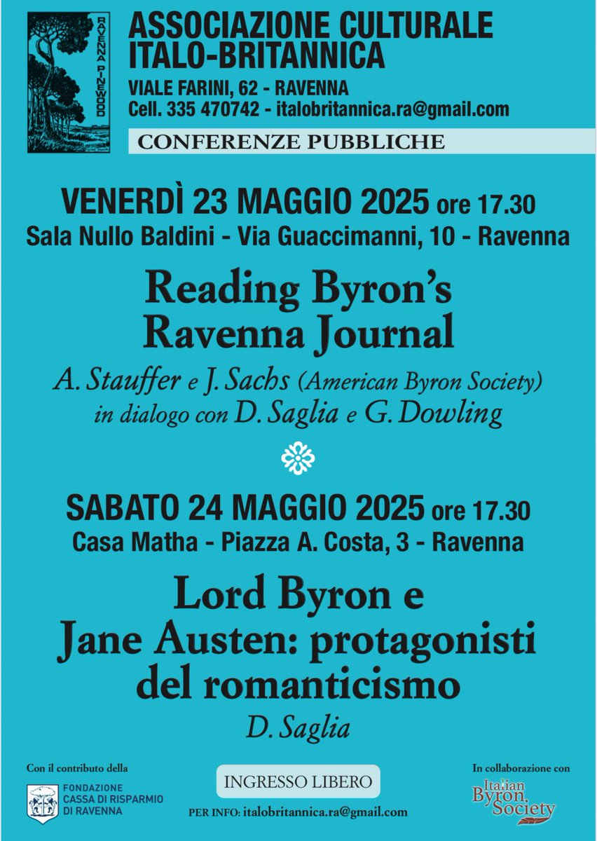 Happening in Ravenna this weekend. Come along...