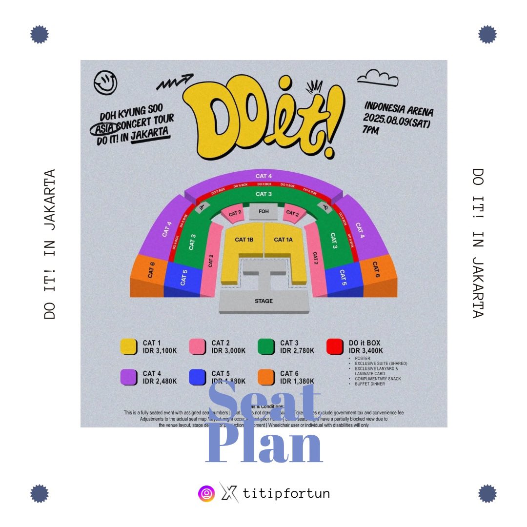 OPEN JASTIP TIKET

✨2025 DOH KYUNG SOO ASIA CONCERT TOUR <DO it!> JAKARTA✨

💸 FEE 350K/TIX
(Dp bookslot 50k/tix, termasuk ke dalam fee jastip)

✅Fee diakhir
✅Trusted, proof on pinned 
✅Masuk grup jastip

🏷️wtb wts jaswar do
#도경수 #DOHKYUNGSOO #DO #디오 #EXO #엑소
