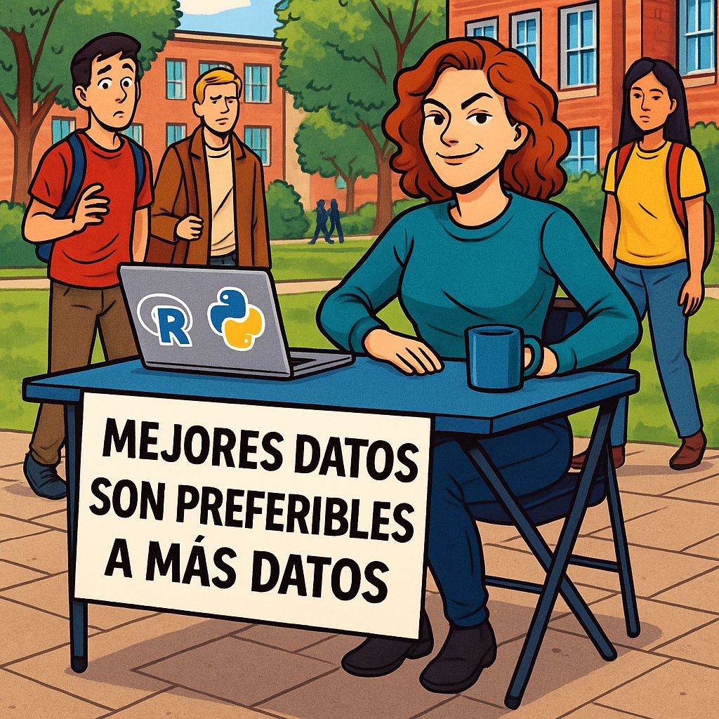 🛑 Mejores datos son preferibles a más datos. 🛑

📊 Según varios estudios: la calidad importa más que la cantidad en Machine Learning. 🚀

📚 sciencedirect.com/science/articl… 
📚 lnkd.in/dWtVmpwr 

#ML #machinelearning #stats #analytics #datascience #IA #AI #rstats #python #data