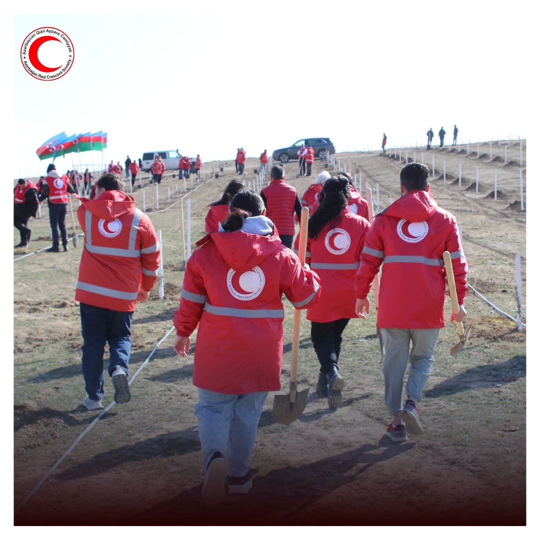 🌍 Volunteers of the AzRCS are making a difference - one tree at a time!
🌳As part of our ongoing ecological initiatives, our team took action to protect nature &amp; promote sustainability by planting trees across the region. Together, we grow a greener, healthier future for all. 💚