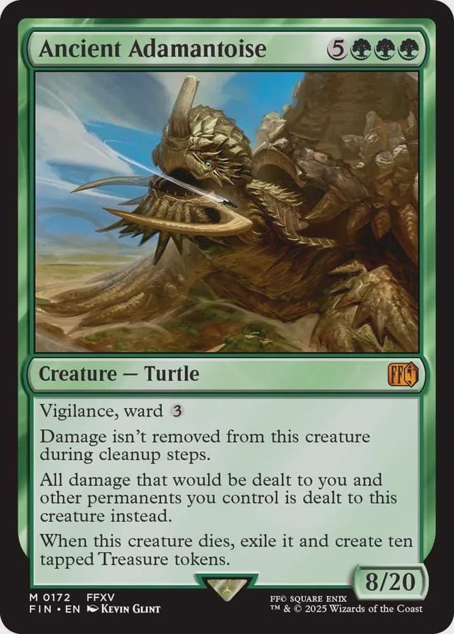 whats with card games lately having giant turtles with the highest hp ever printed that also make you live forever