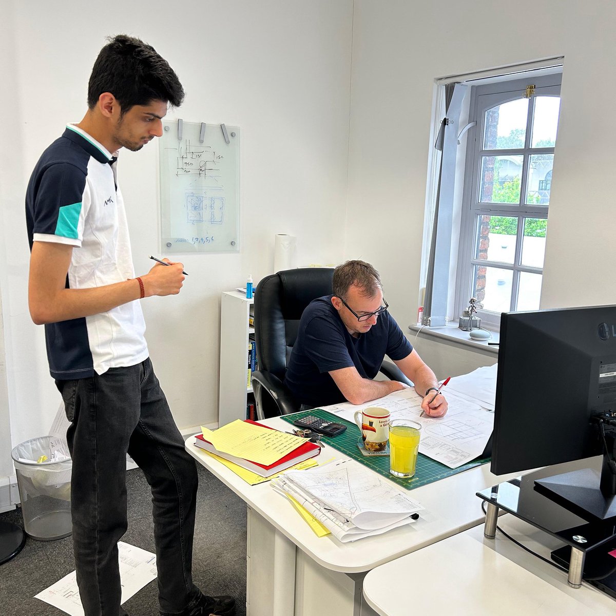 considineinfo's tweet photo. Collaborative thinking in action—Paul and Hrithik explore structural options to tackle a tricky design challenge.
#StructuralDesign #EngineeringSolutions #DesignReview #CivilEngineeringDesign #MentoringMatters #TechnicalDrawing #EngineeringLife #ConstructionDesign https://t.co/P8go2shJRy