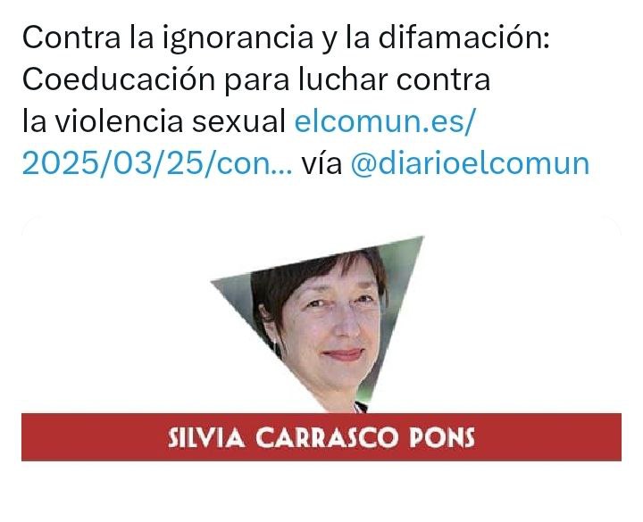 Esta semana, desde <a href="/DoFemCo/">Docentes Feministas por la Coeducación</a>, estamos poniendo el foco en todo lo que denunciamos: 
👉Lunes: la necesidad de analizar por qué hay un número alarmante de  niñas y adolescentes que no quieren ser mujeres  <a href="/IgualdadGob/">Ministerio de Igualdad</a>
👉Martes: el aumento terrible  de un 115% de agresiones sexuales