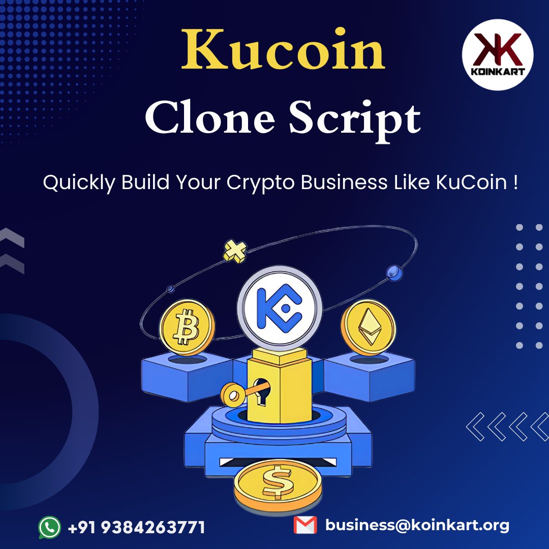 KoinKart's tweet image. Maximize ROI with our KuCoin Clone Script – fast market entry, investor engagement, and powerful features like multi-currency wallets &amp;amp; liquidity tools. Launch your crypto exchange today!

Visit: koinkart.org/crypto-exchang…

#KuCoinCloneScript #Altcoins #111kBTC #HappyBTC #BTCATH