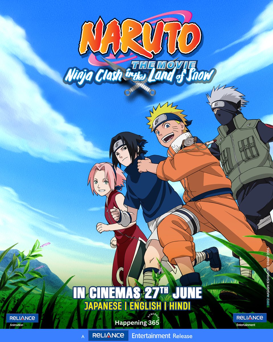 RelianceAnimation (@relianceani) on Twitter photo First Time Ever in Indian theatres, Naruto and the gang are coming in full power. NARUTO: Ninja Clash in the Land of Snow In Cinemas June 27th. #NARUTO #NarutoTheMovie #NarutoUzumaki #NarutoInIndia #NarutoHindi #NarutoIndiaRelease #NarutoPoster #Anime <a href="/RelianceAni/">RelianceAnimation</a> <a href="/RelianceEnt/">Reliance Entertainment</a> First Time Ever in Indian theatres, Naruto and the gang are coming in full power. NARUTO: Ninja Clash in the Land of Snow In Cinemas June 27th. #NARUTO #NarutoTheMovie #NarutoUzumaki #NarutoInIndia #NarutoHindi #NarutoIndiaRelease #NarutoPoster #Anime <a href="/RelianceAni/">RelianceAnimation</a> <a href="/RelianceEnt/">Reliance Entertainment</a>