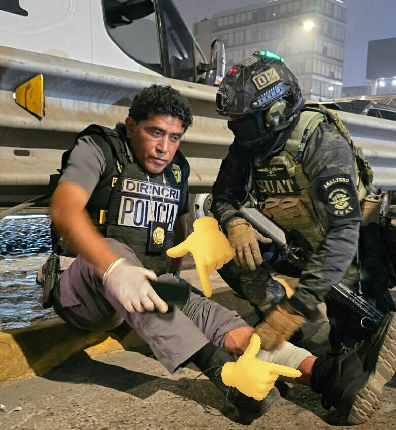 A la Policía Nacional del Perú, no le creo ni lo que come. Pantalón remangado sin sangre, media sin sangre y zapato sin sangre. Gran actuación del Coronel Montufar, nivel Rosa de Guadalupe