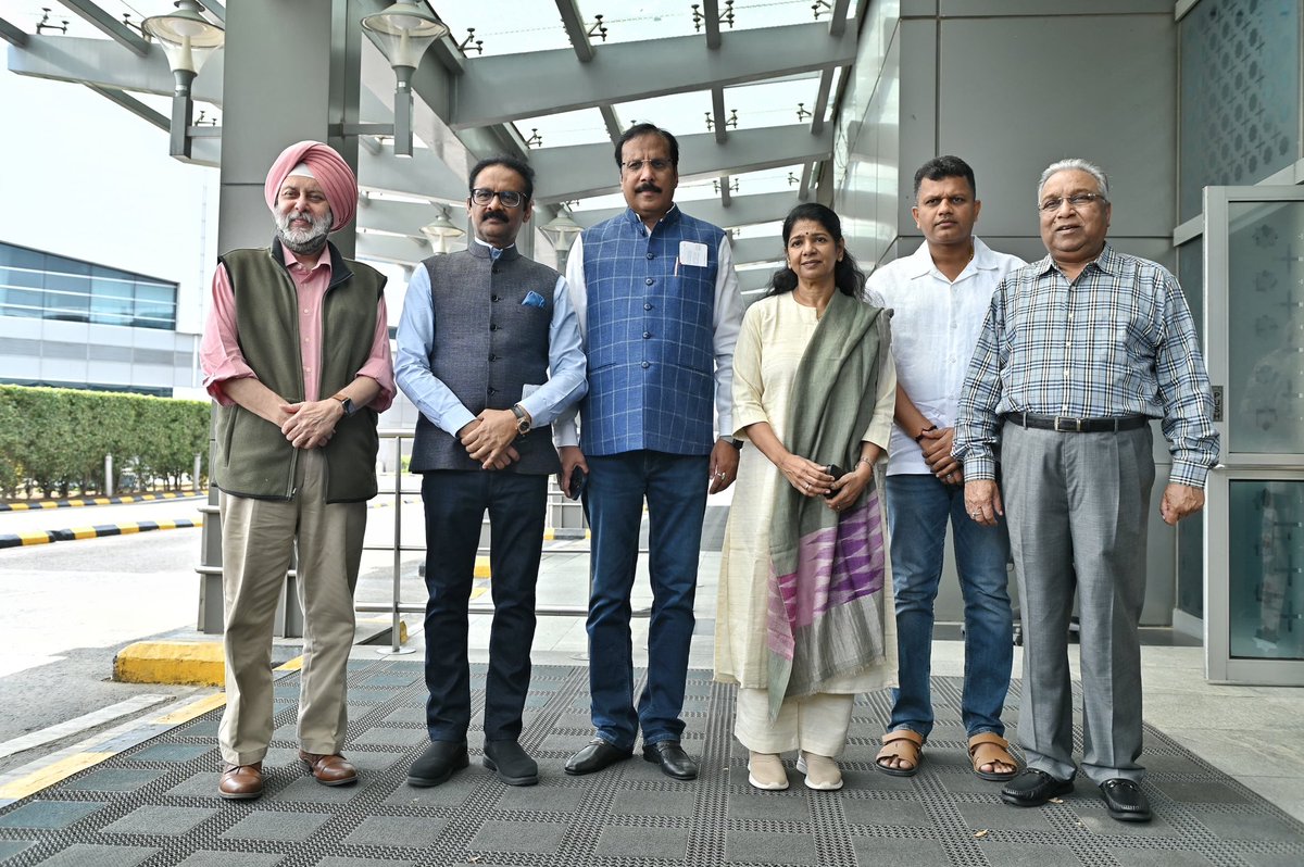 Randhir Jaiswal (@meaindia) on Twitter photo Third group of All Party delegation led by DMK Member of Parliament Smt. Kanimozhi Karunanidhi <a href="/KanimozhiDMK/">Kanimozhi (கனிமொழி)</a> has departed from New Delhi, to convey 🇮🇳’s strong resolve to fight terrorism in all its forms.
The delegation will visit Russia, Slovenia, Greece, Latvia and Spain. Third group of All Party delegation led by DMK Member of Parliament Smt. Kanimozhi Karunanidhi <a href="/KanimozhiDMK/">Kanimozhi (கனிமொழி)</a> has departed from New Delhi, to convey 🇮🇳’s strong resolve to fight terrorism in all its forms.
The delegation will visit Russia, Slovenia, Greece, Latvia and Spain.