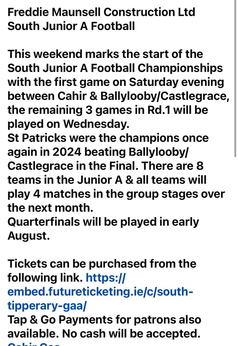 Coiste Chontae Thiobraid Arann Theas (@south_tippgaa) on Twitter photo 