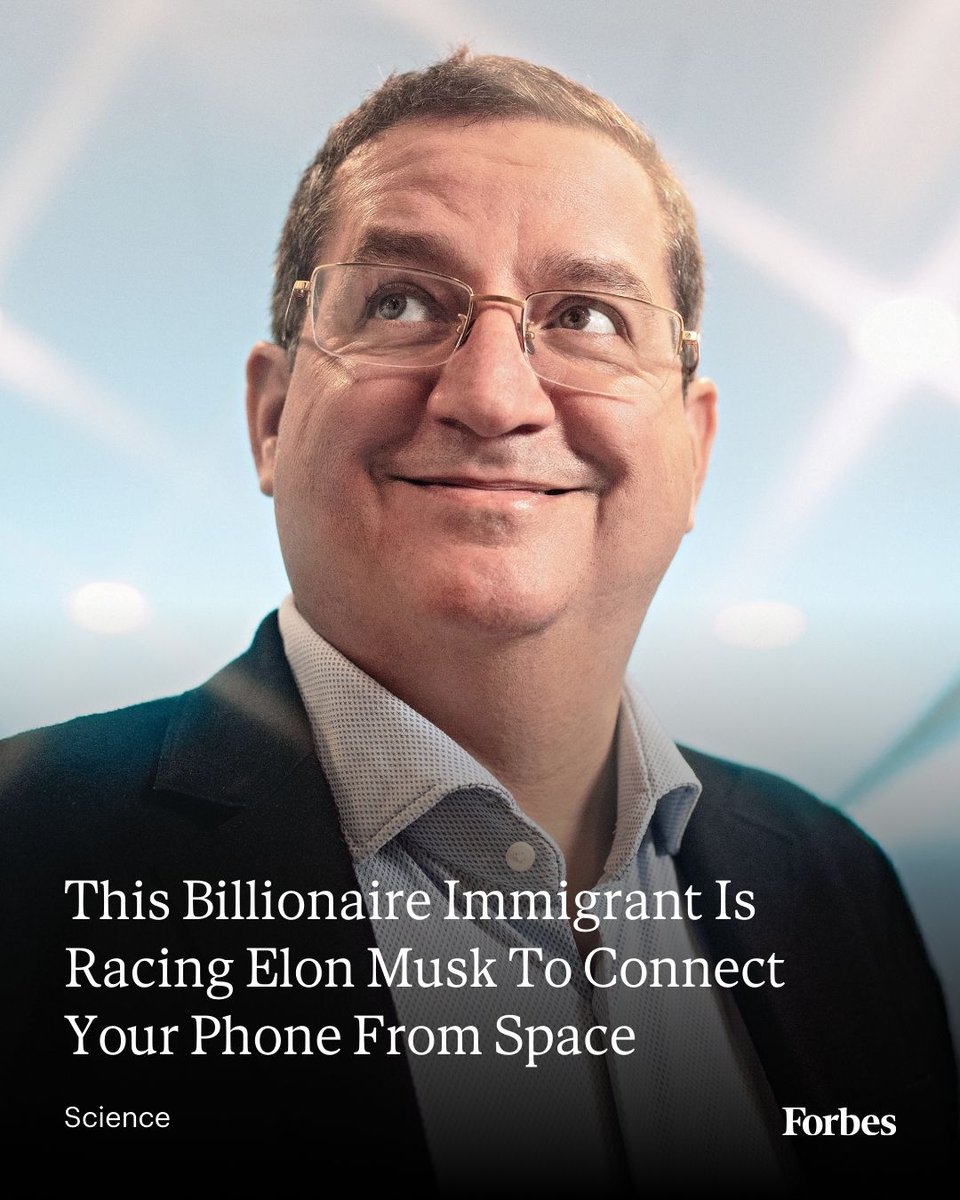 Abel Avellan is taking on SpaceX and Jeff Bezos’ Project Kuiper in the battle to provide broadband satellite internet directly to your smartphone. (Photo: Jamel Toppin for Forbes) trib.al/JMMCc4l