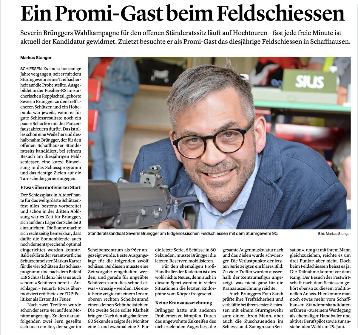 Kevin Brühlmann (@bruehlmania) on Twitter photo Einfach ein Krimi, den nur das vielzitierte Leben schreiben kann!
«Brüngger hatte mit anderen Problemen zu kämpfen. Durch das ungewohnte Zukneifen des nicht zielenden Auges liess die gesamte Augenmuskulatur nach und das Zielen wurde schwieriger.»
<a href="/severinbrungger/">Severin Brüngger</a> Einfach ein Krimi, den nur das vielzitierte Leben schreiben kann!
«Brüngger hatte mit anderen Problemen zu kämpfen. Durch das ungewohnte Zukneifen des nicht zielenden Auges liess die gesamte Augenmuskulatur nach und das Zielen wurde schwieriger.»
<a href="/severinbrungger/">Severin Brüngger</a>