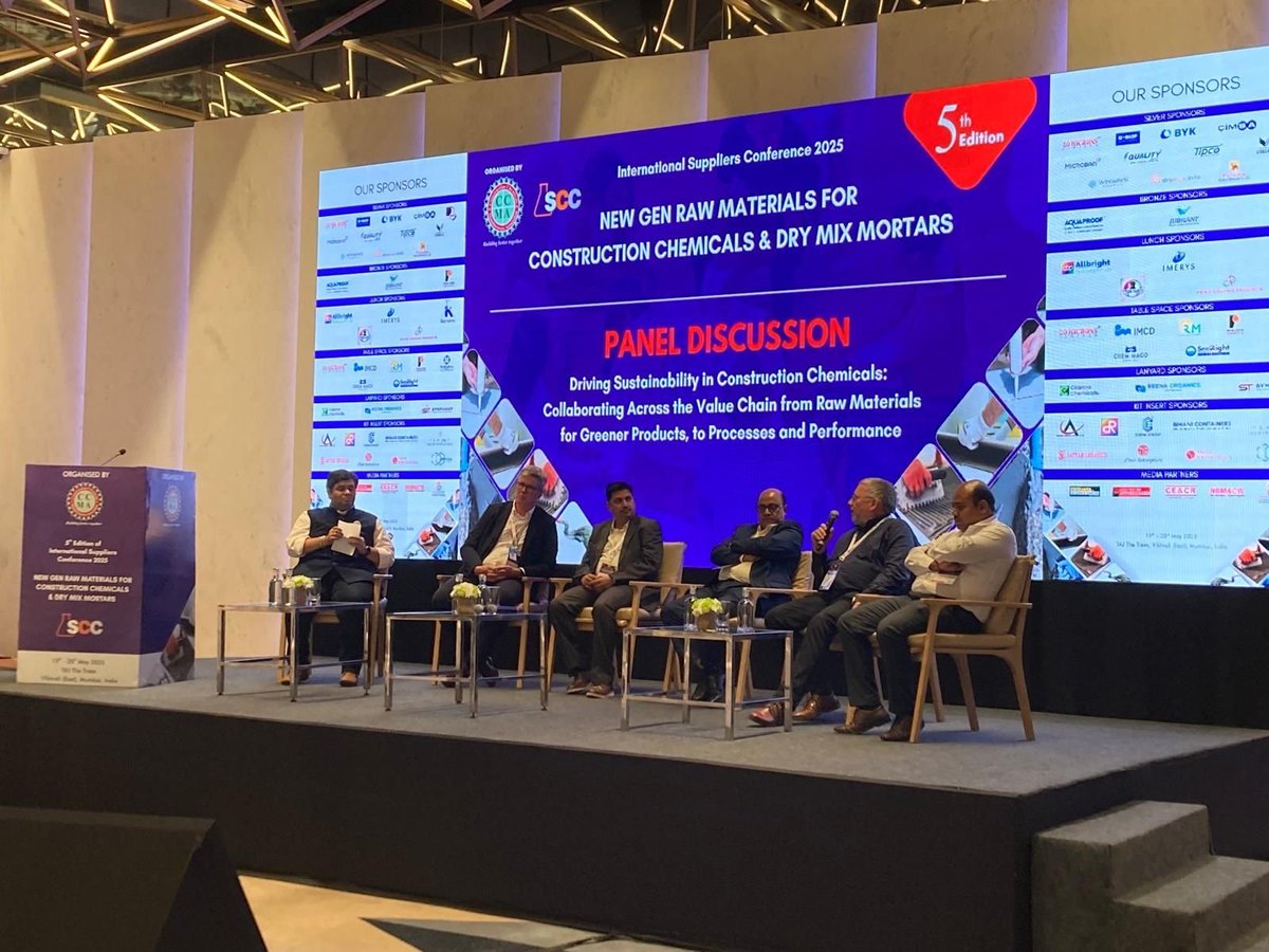 GDCI India Private Limited (@gdciindia) on Twitter photo GDCI India Pvt. Ltd. proudly participated in the International Suppliers Conference 2025 by <a href="/IndiaCcma/">CCMA India</a> at TAJ Mumbai
Grateful to connect with industry leaders & explore innovations in construction chemicals alongside our partners at Imerys
#GDCIIndia #CCMA #ConstructionChemicals GDCI India Pvt. Ltd. proudly participated in the International Suppliers Conference 2025 by <a href="/IndiaCcma/">CCMA India</a> at TAJ Mumbai
Grateful to connect with industry leaders & explore innovations in construction chemicals alongside our partners at Imerys
#GDCIIndia #CCMA #ConstructionChemicals