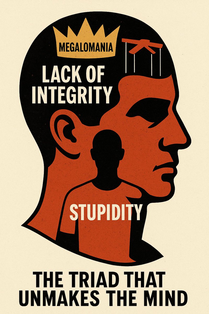 amarbsingh's tweet image. The Triad That Unmakes the Mind

There comes a fog that shrouds the brain, 
Not swift like storms, but slow as pain.
A triad dark, a cursed spell, 
That drags the wise to inner hell.

#Geopolitics