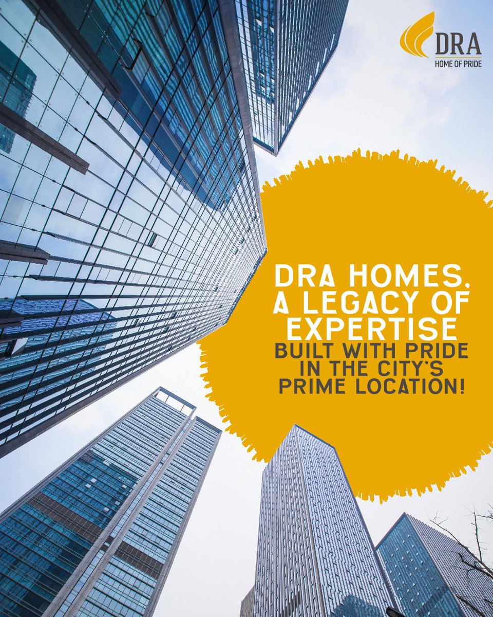 For decades, we’ve been crafting not just homes, but lasting legacies. With innovation, quality, and customer-first excellence at our core, every DRA home is a promise of comfort, convenience, unmatched value, and pride at a prime location. 🏡💫🔑

#DRAHomes #homeofpride