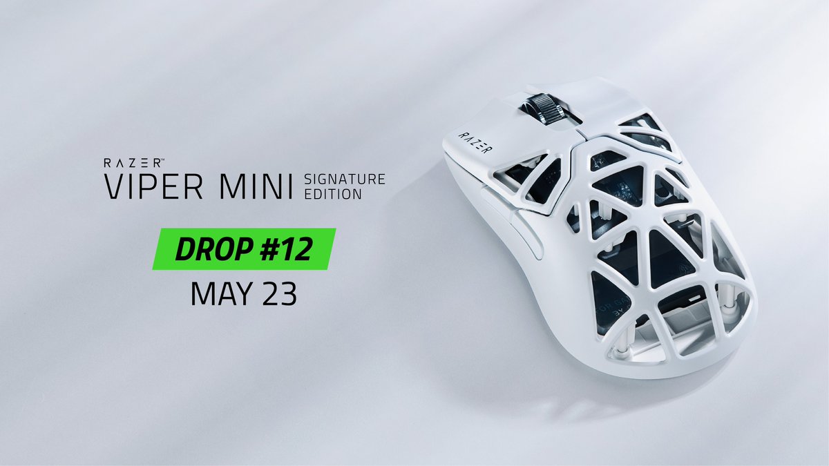 RazerStore's tweet photo. Back again with the #Razer Viper Mini Signature Edition. This is for our gamers in Europe and Asia-Pacific, so if that’s your region… this is your moment. Grabs yours online or at select RazerStores.
Join our Discord now to learn exactly when it goes live. Link in bio. #vmse https://t.co/dptMmOAg7p