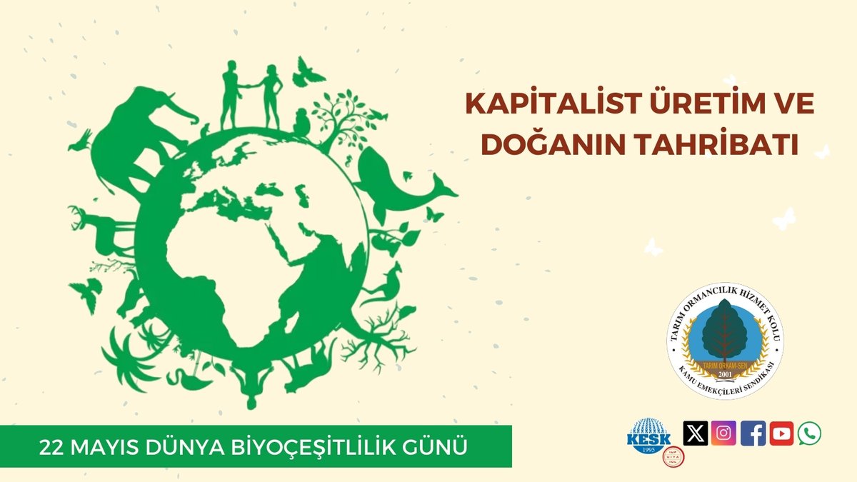 Kapitalist Üretim ve Doğanın Tahribatı
Her yıl 22 Mayıs’ta kutlanan “Dünya Biyoçeşitlilik Günü”, yalnızca doğanın zenginliğini değil, aynı zamanda insanlıkla kurduğu karmaşık ilişkiyi ve bu ilişkinin sosyal yapılar üzerindeki etkisini de gündeme getirir. Biyoçeşitlilik, sadece