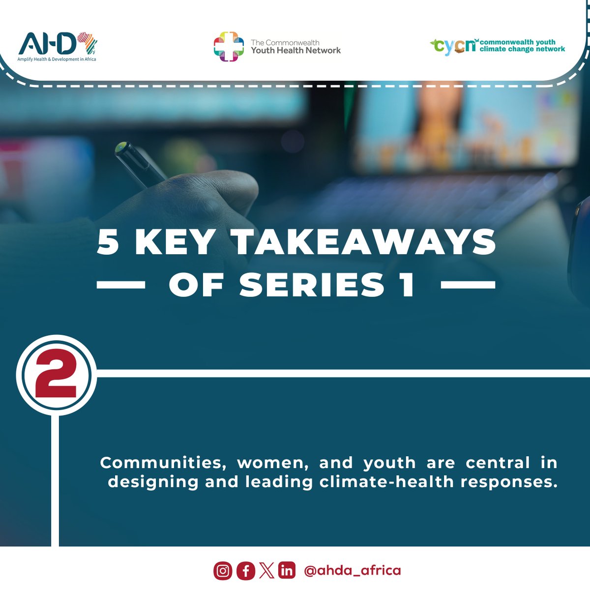 ahda_africa's tweet photo. Many times, people get to meet and discuss key matters that leads to Health improvement and sustainable future, however always at the end key take away matters a lot as help every the present and coming generation to take action.

Here are 5 Flashbacks from Webinar series 1
#ahda https://t.co/Lrvk5aUbVu