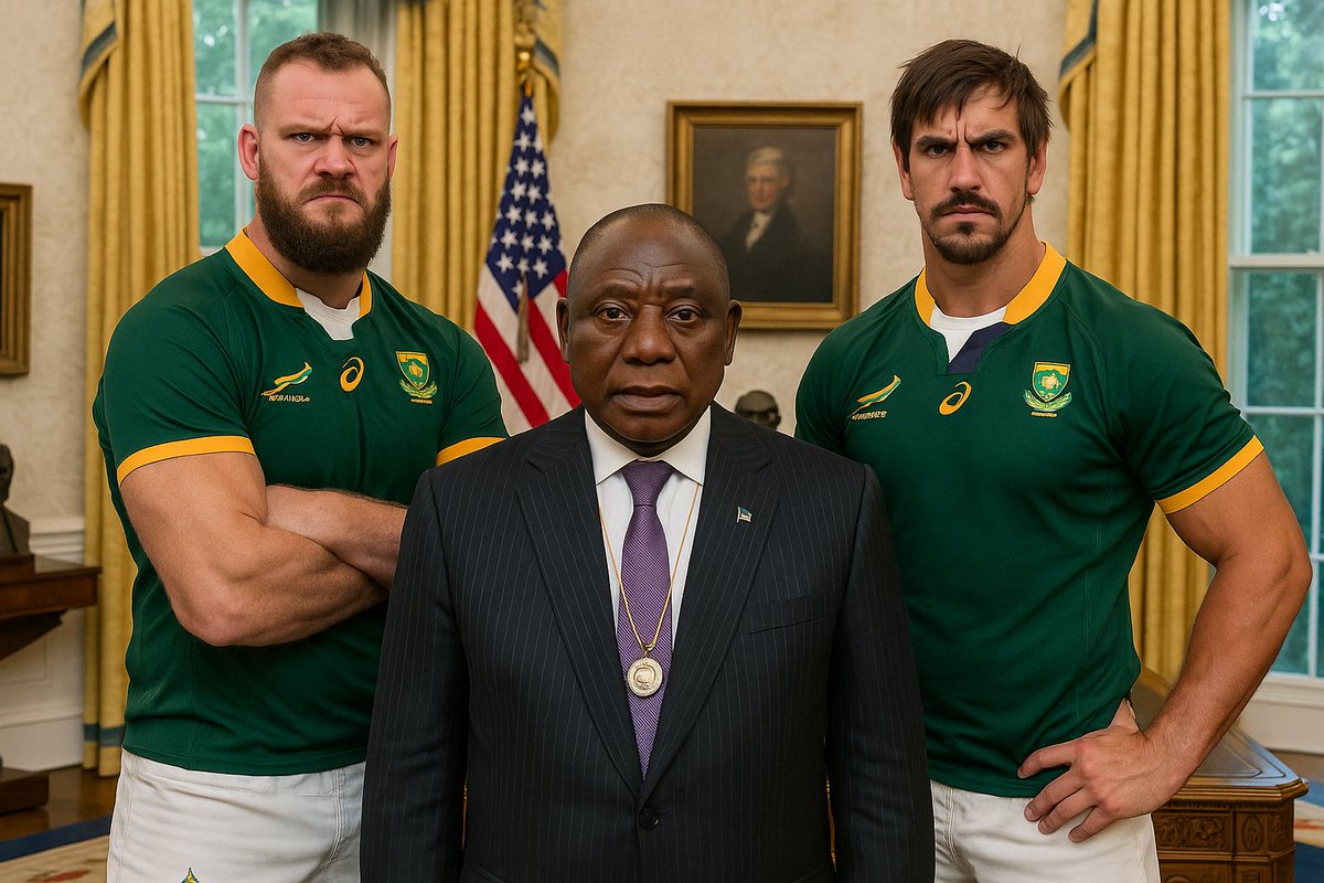 Smart move by President Ramaphosa, getting Ernie Els and Retief Goosen to accompany him to his meeting with a golf mad Trump, but I think Eben and RG may have been a more effective choice.