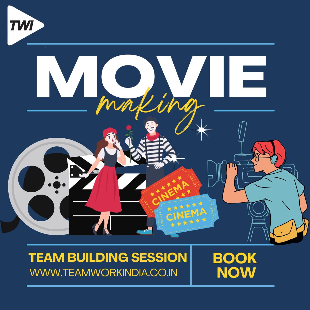 IndiaTeamwork's tweet photo. Lights, Camera, Action! Step into the world of filmmaking with TeamWork India—be a director, scriptwriter &amp; star for a day!
Strengthen team bonds, unleash creativity &amp; make unforgettable memories. Book your session now!
#TeamBuilding #MovieMakingExperience #LightsCameraAction https://t.co/oBfch7cilS