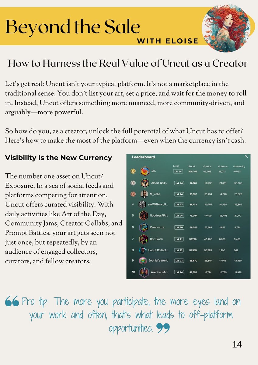 GM☀️

Have you collected issue 2 of Uncut Icons Mag?  

I wrote an article you ABSOLUTELY HAVE TO READ!  

It's one of many that will entertain, educate you and inspire you...let me know what you think!  

Digital version FREE, or hold an art gallery in your hands for $25.  
💛