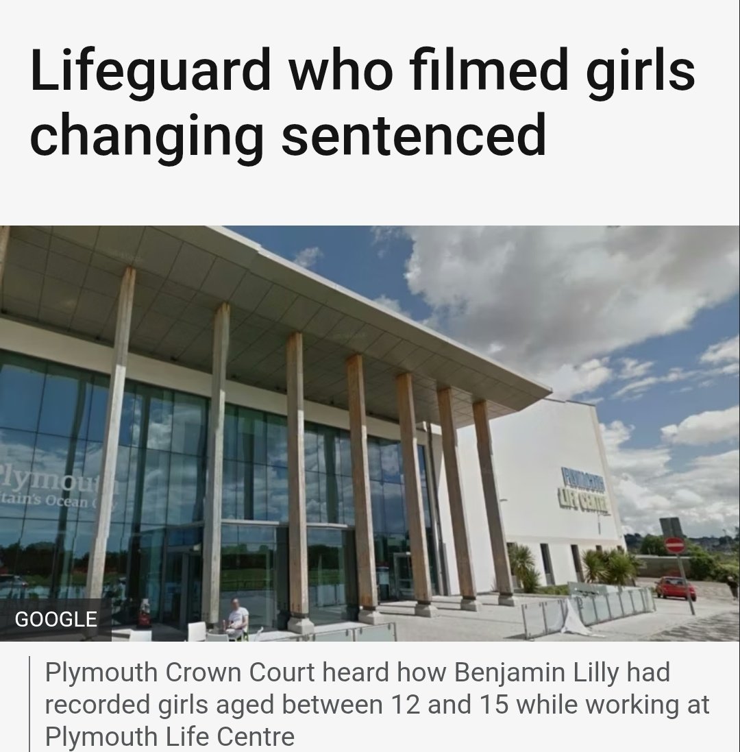 Wommando's tweet image. PLYMOUTH: Lifeguard, Benjamin Lily, 34, who secretly filmed young girls undressing in changing rooms and attempted to engage girls in sexual activity, has walked free.

His devices showed he&apos;d committed similar crimes over 8 years.

Lucy Connolly remains jailed for an X post.