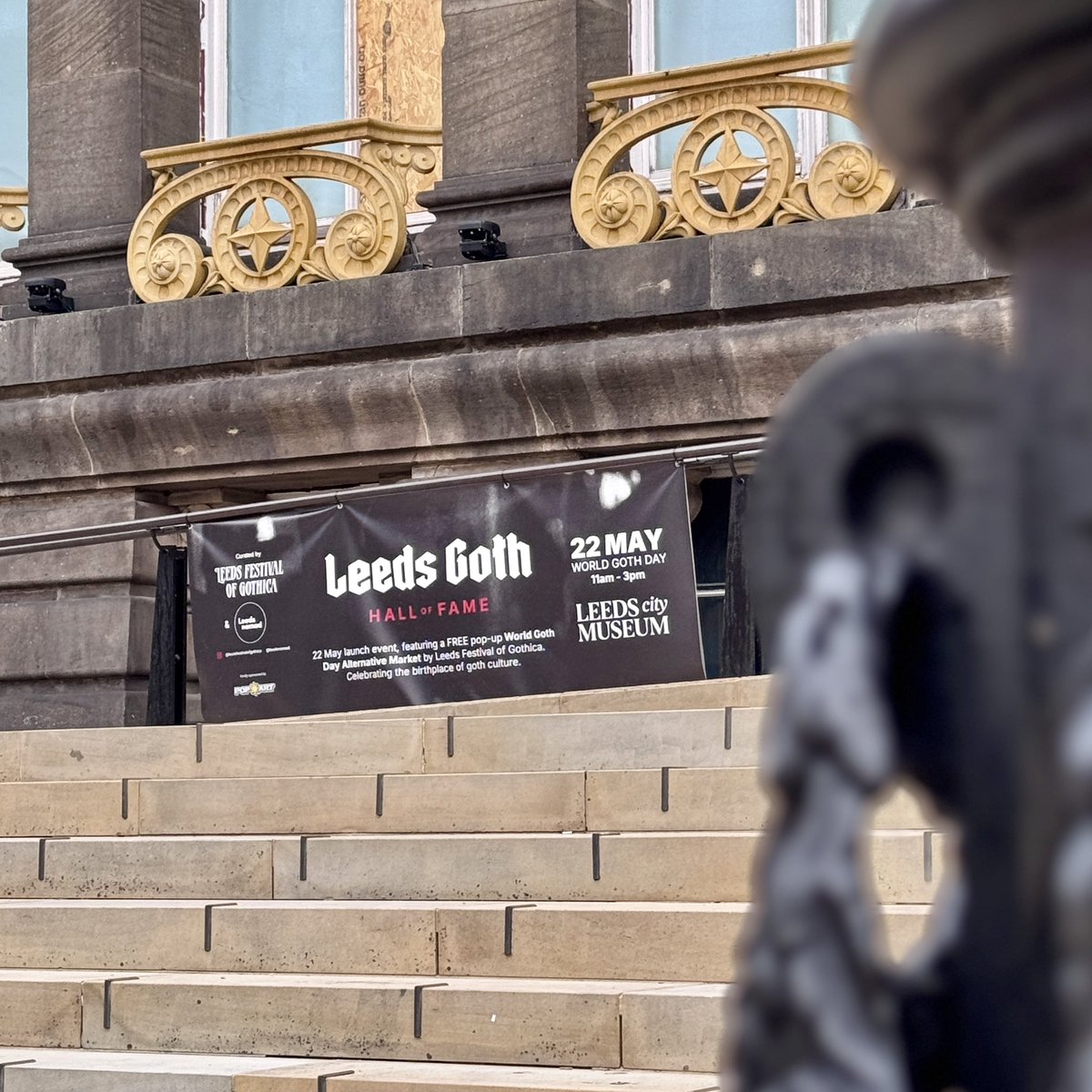 Just been on the BBC Leeds Breakfast Show with Rima to talk about today’s unveiling of the Leeds Goth Hall of Fame at Leeds City Museum. 11am - 3pm, unveiling from 12pm. Come along if you can!