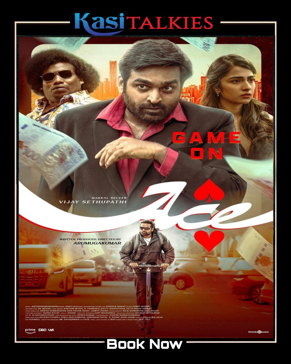 Kasi Talkies (@kasitalkies) on Twitter photo #ACE - Tamil Movie Releasing On May 23
<a href="/KasiTalkies/">Kasi Talkies</a>
Book Your Tickets Soon. Visit Us On bit.ly/2EfUh5X
<a href="/VijaySethuOffl/">VijaySethupathi</a> <a href="/rukminitweets/">rukmini</a> <a href="/Aaru_Dir/">Arumugakumar</a> <a href="/iYogiBabu/">Yogi Babu</a> <a href="/justin_tunes/">Justin Prabhakaran</a> <a href="/SamCSmusic/">πππ π π</a>
#ACEFromMay23 #ACE - Tamil Movie Releasing On May 23
<a href="/KasiTalkies/">Kasi Talkies</a>
Book Your Tickets Soon. Visit Us On bit.ly/2EfUh5X
<a href="/VijaySethuOffl/">VijaySethupathi</a> <a href="/rukminitweets/">rukmini</a> <a href="/Aaru_Dir/">Arumugakumar</a> <a href="/iYogiBabu/">Yogi Babu</a> <a href="/justin_tunes/">Justin Prabhakaran</a> <a href="/SamCSmusic/">πππ π π</a>
#ACEFromMay23
