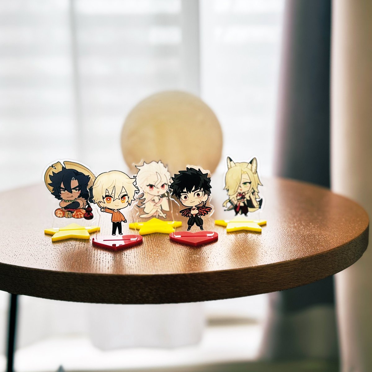 jmgongcho's tweet image. #かか丸のヨメ入り！
#OCT30 先生

5人が我が家に来てくれました〜！！
☀️🐦‍⬛🦝🐍🦊💞

…ｴｯ…ｶﾜｯ……ｶﾜｲｲｯ
いのち宿ってた……😭✨

マブいアクスタを作ってくださり有難うございます！！！！