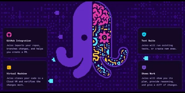 CsharpCorner's tweet photo. 🧠 What if AI could write your tests, fix your bugs & update your code — while you sleep?
Meet Jules by Google — your async coding sidekick.
⚡️ Code smarter. Build faster.
👉https://t.co/0dNQ8GQ16J
#GoogleJules #AIforDevs #CodeFaster #DevTools #CSharpCorner https://t.co/Xd9ooZsClc