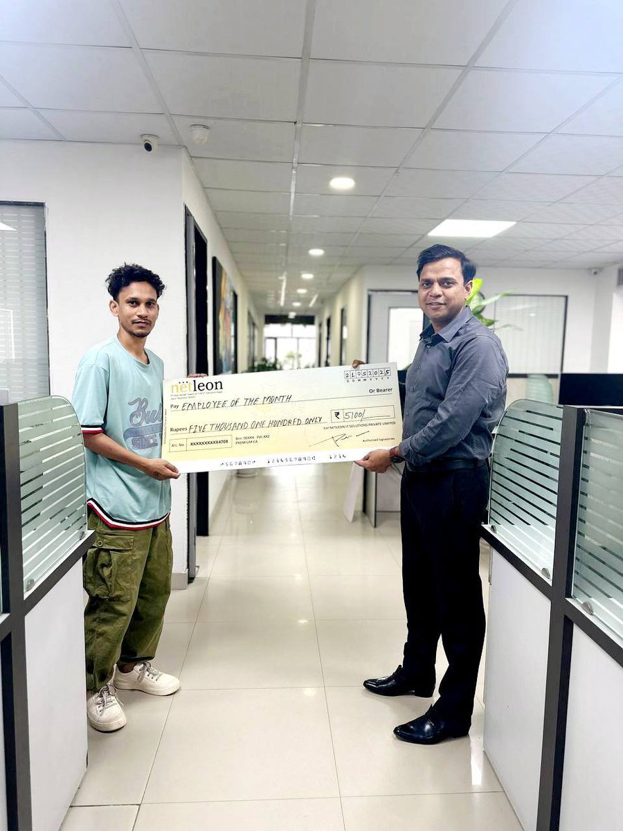 netleonweb's tweet image. Celebrating excellence at Netleon IT Solutions Pvt. Ltd.! 🎉✨
Meet our Employees of the Month—the driving force behind our success! Your hard work, dedication, and passion inspire us all. Keep shining and setting new benchmarks! 🚀💙
#EmployeeOfTheMonth #NetleonITSolutions…