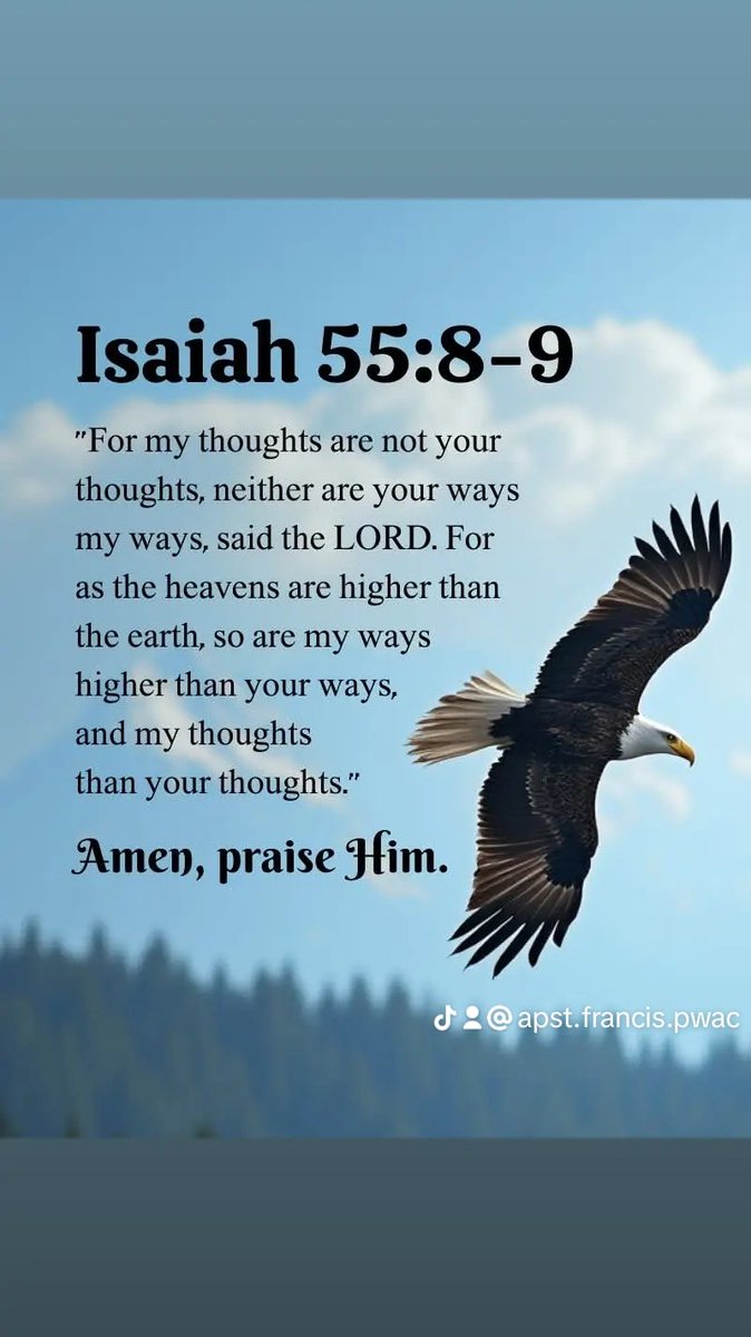 God though for you is of good! write Amen.