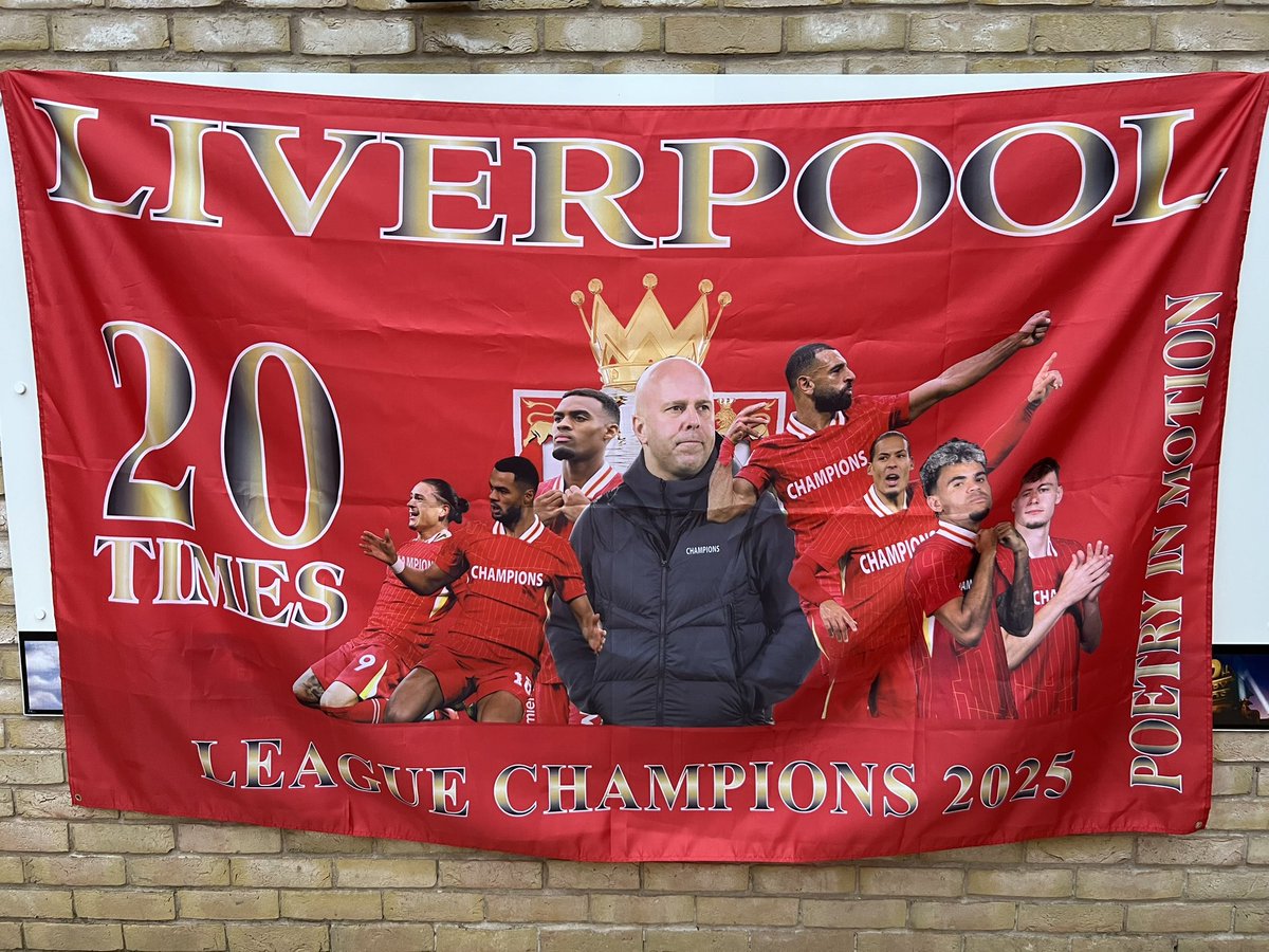 Last few of the 8x5ft flags. But plenty of Liverpool stuff in stock 🏆🏆🏆
