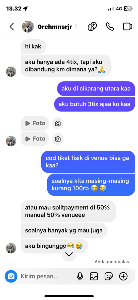 mollasoyoo's tweet photo. GUYS VIRALIN PLS! GUE KENA SCAM TIKET ALLOBANK DAY 2 WOII 😭 Btw ini akun tt nya @/jrchmsie , ig: @/0rchmnsrjr PLS VIRALIN GUYS AND HATI HATI SM NI ORG
be careful yaa teumee yang lainn 🥺🥺
#AlloBankFestival2025
#TREASURE
#WTS
#WTB
#AlloBank https://t.co/ZV15fRE5bJ