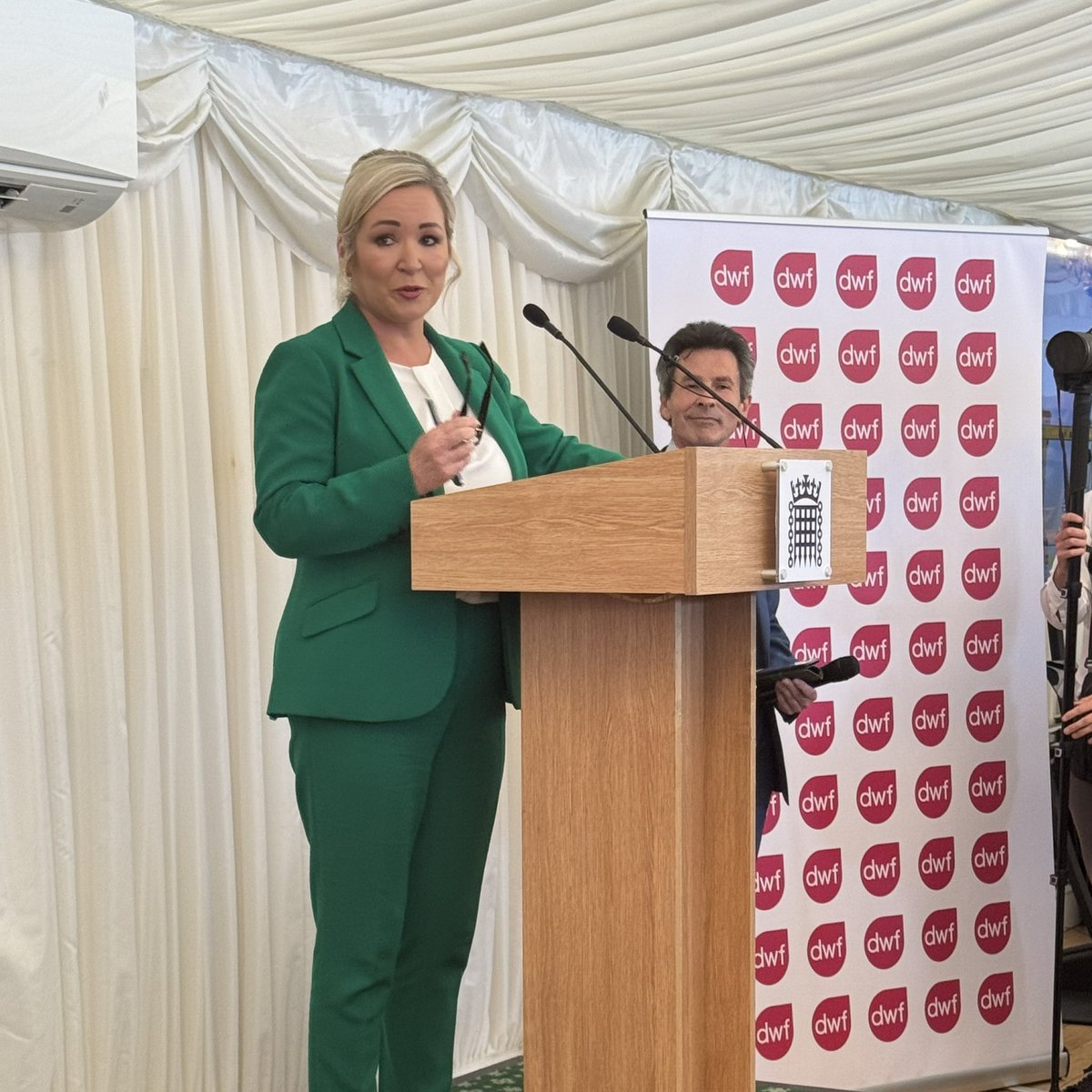 HospUlster's tweet image. “Encouraging to hear the First Minister and deputy First Minister speak at our Trade NI event in Westminster about the importance of partnership working and the pressing need for action on VAT in the hospitality sector.”