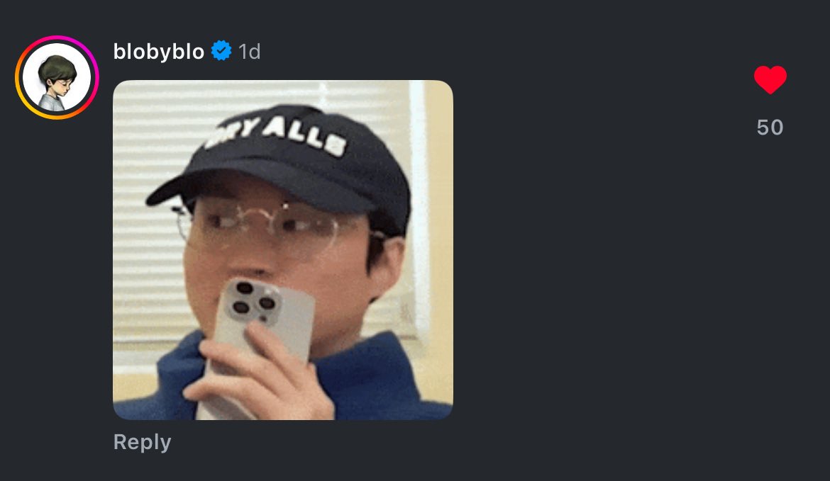 mir_aax's tweet image. pls tablo commented under hongjoong, yeosang and mingi's latest insta post with this gif of him 😭😭🤣
