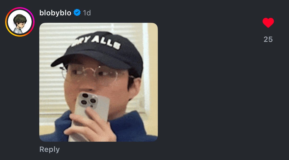 mir_aax's tweet image. pls tablo commented under hongjoong, yeosang and mingi's latest insta post with this gif of him 😭😭🤣