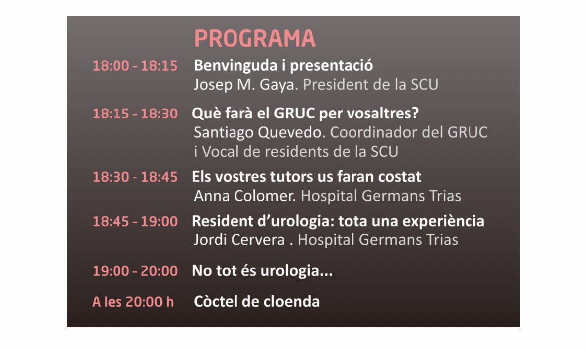 Us esperem la setmana vinent per donar la benvinguda als nous R1 i acomiadar els R5 que acaben!

🗓️ Dijous 29 de maig a les 18h

🌐 A l’acadèmia de ciències mèdiques

Us podeu apuntar👇👇

docs.google.com/forms/d/e/1FAI…