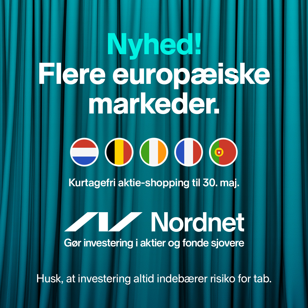 Store nyheder! I dag åbner vi for aktiehandel på fem nye markeder. Og kurtagefri handel på de fem markeder i til og med 30. maj.

#aktier #dkaktier #dkbiz