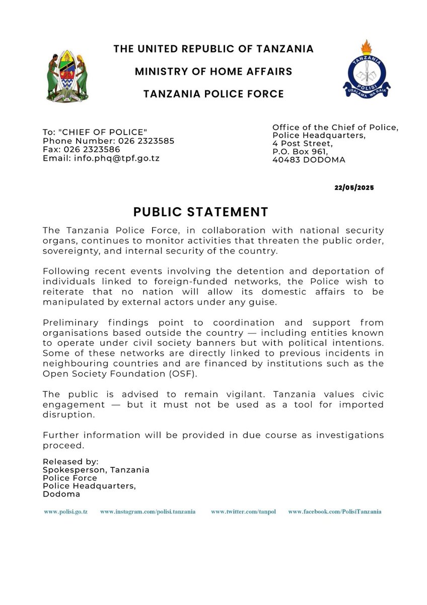 thee_hoof's tweet image. Tanzania has issued a chilling but clear warning: foreign-funded actors attempting to manipulate domestic affairs under the cover of CSO will be exposed and deported. The region is now awake to imported disruption masked as activism.
EastAfrican Coup
#DogsOfWar
KenyavsTZ