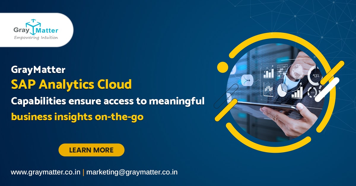 graymatterindia's tweet photo. Unlock #realtime #business #insights with #GrayMatter #SAP #Analytics #Cloud! 🚀
- Access critical #data anytime, anywhere
- Stay ahead with intuitive, #realtime #dashboards
Make smarter, #datadriven #decisions on the go! 
https://t.co/TvjX4hUmGG

#GrayMatterUS #SAPAnalytics https://t.co/N4B4elfNkM