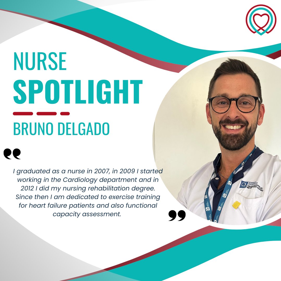 #ACNAPTopicOfTheMonth

Celebrating #nurses in the #cardiovascular field and its the turn of Bruno Delgado⬇️, who has dedicated himself to working with patients with heart failure with a focus on exercise training and functional capacity assessment!

👋Say hi to Bruno!
