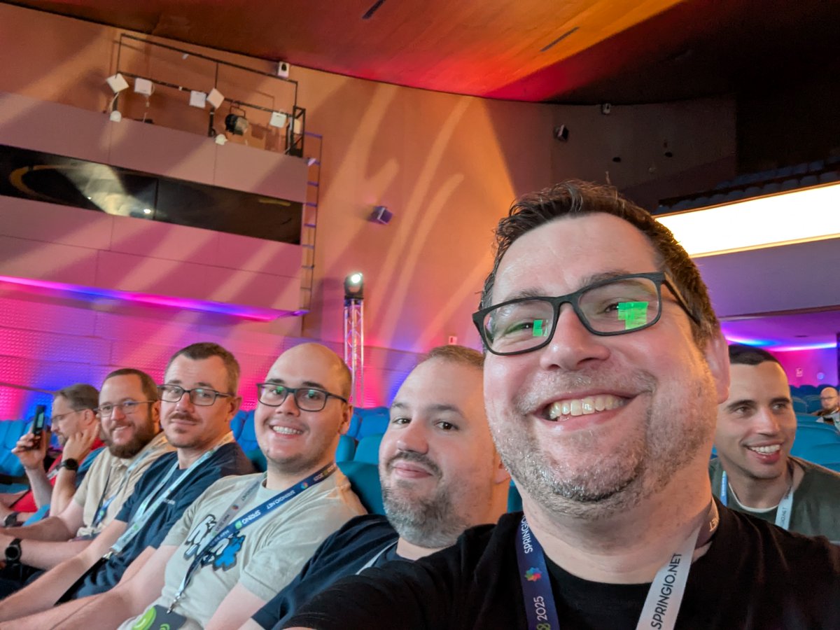 #SpringIO25 is about to start. Front row with friends. Looking forward to two nerdy days 😉 with good discussions, good food and ice cream 🧑‍💻🍦

Join me today, right after the keynote, on the main stage for my Demystifying Spring Boot talk! and say hi!
